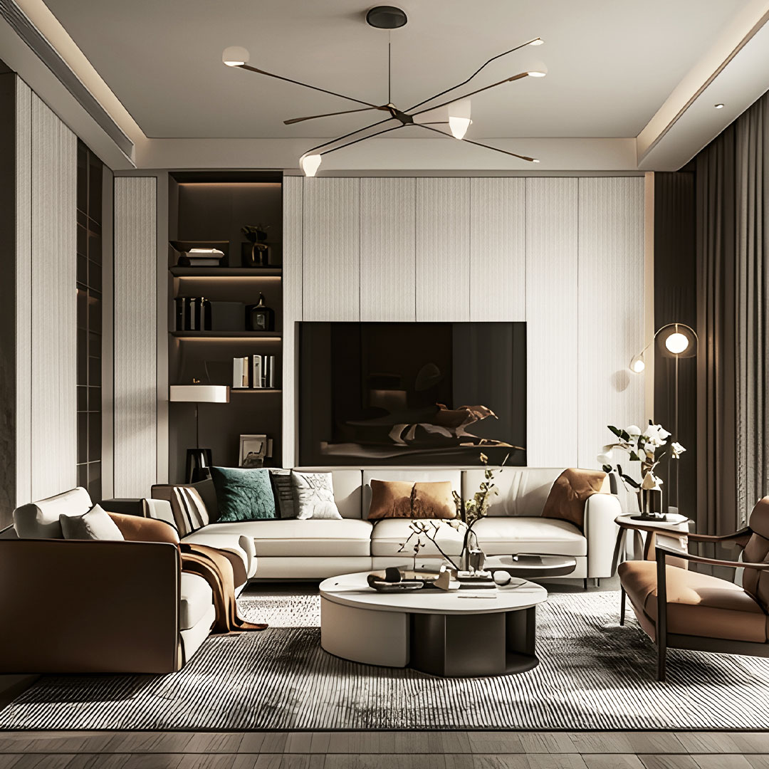 ZZ25 Straight Line Texture Panel - Light Luxury